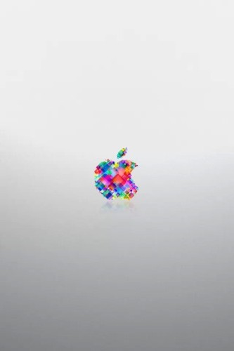 iphone 4s苹果logo简约风手机壁纸 640x960