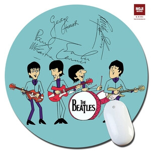 鼠标垫特价定制创意可爱苹果英伦the beatles披头士甲壳虫乐队的图片