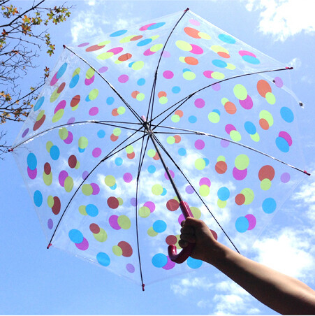 限时包邮 特 英国风 超大伞面超美霓虹鸟笼透明公主伞雨伞长柄伞