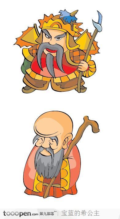 中国风卡通人物-寿星