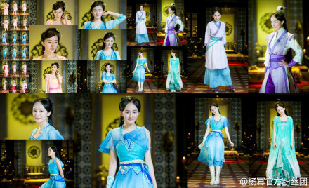 古剑奇谭风晴雪#各种造型未曝光定妆照斗篷装飘逸~粉色俏皮~蓝色清丽