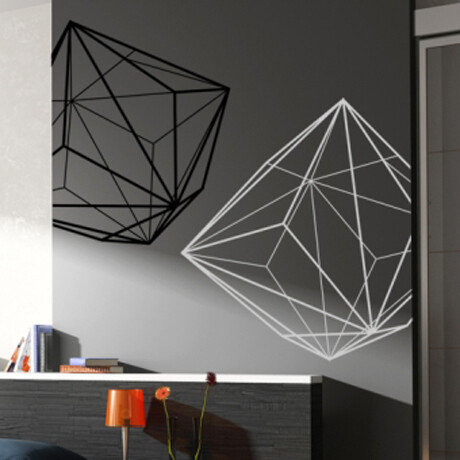 triakis octahedron立体几何图形空间艺术公司办公室背景墙饰贴纸