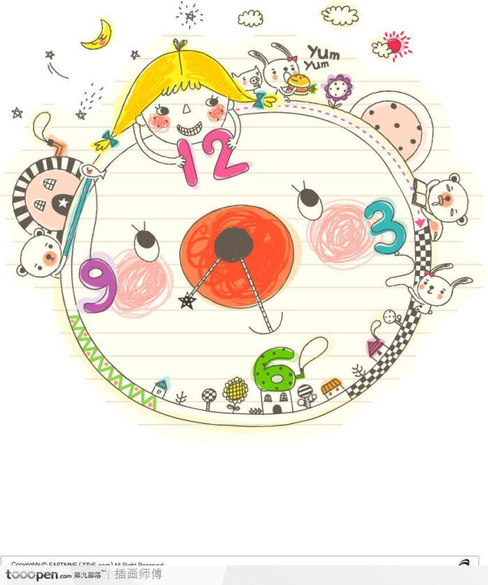 可爱造型闹钟创意卡通约糖果色台钟学生儿童懒人床头小闹铃动物