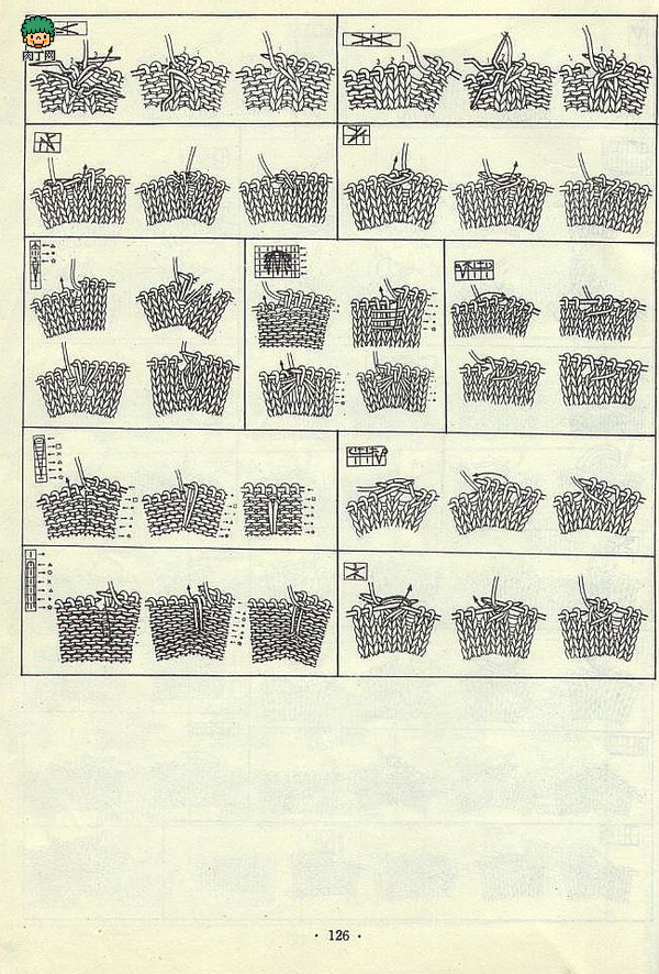 棒针基础教程棒针针法符号及图示╭★肉丁