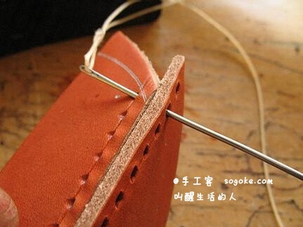 手工皮革教程之直线缝合法(直角缝合,也叫驹缝)经验和技巧整合