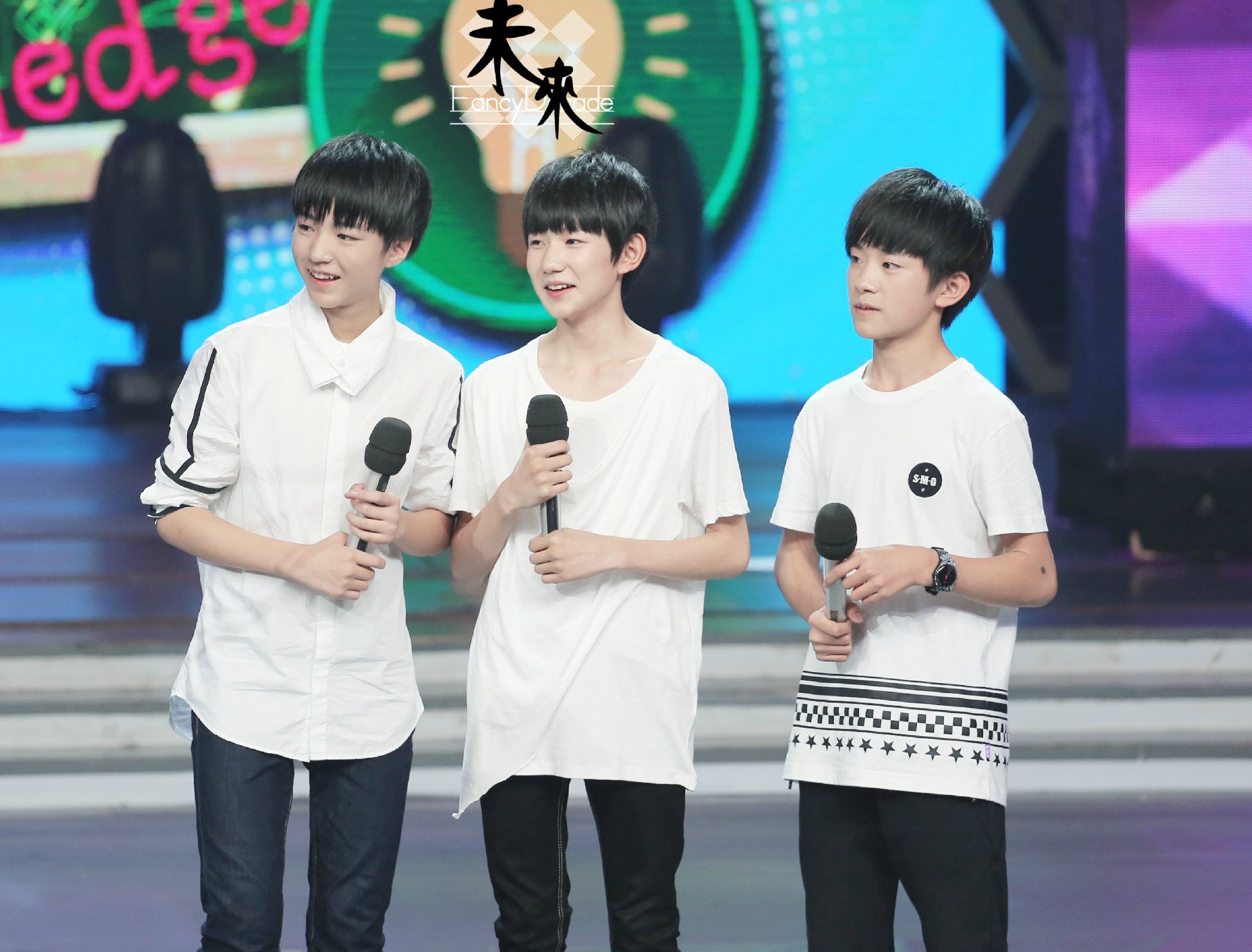 《快乐大本营》录制"大家好,我们是tfboys!