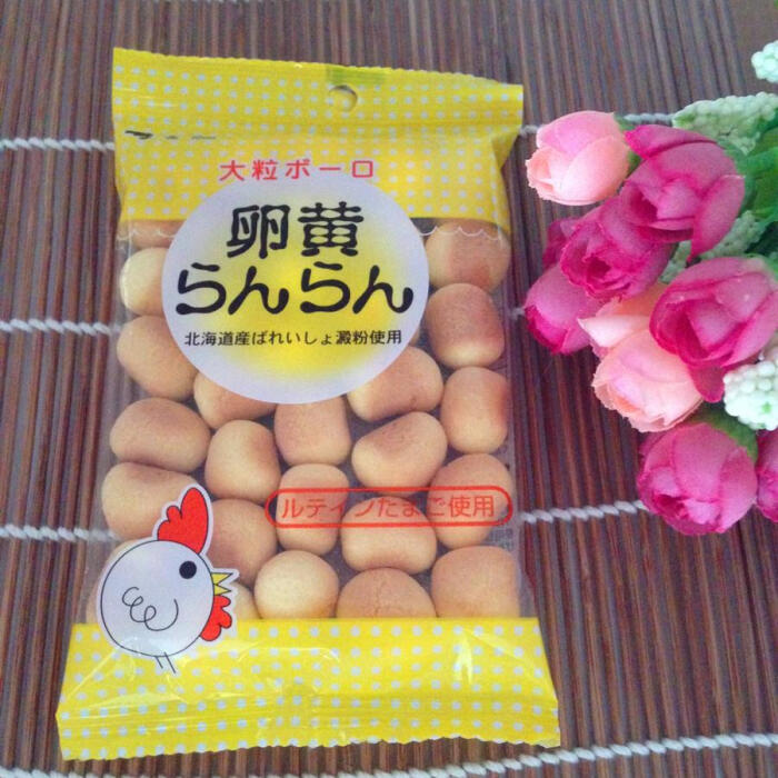 日本进口零食 大阪前田 蛋黄味淀粉饼干 50g 3