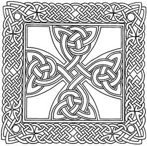 celtic knots 凯尔特结 图案,这种绳结式的图案出现在大概公元450年