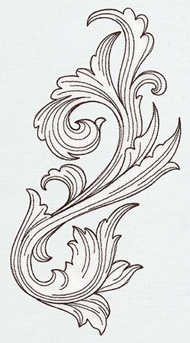 "阿堪萨斯(acanthus)的花纹,在西方装饰艺术中常常用到一个图案,带着