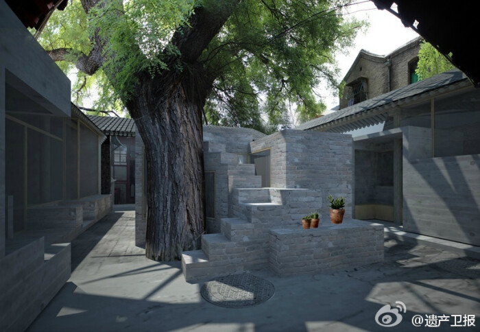 植入微型艺术馆和图书馆,对北京"大杂院"进行更新式再造.