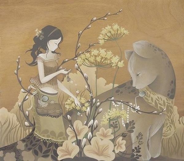 韩国画师Amy Sol唯美浪漫主义插画作品-堆糖,