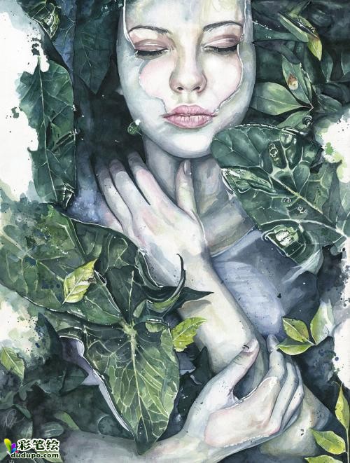 水彩画人物