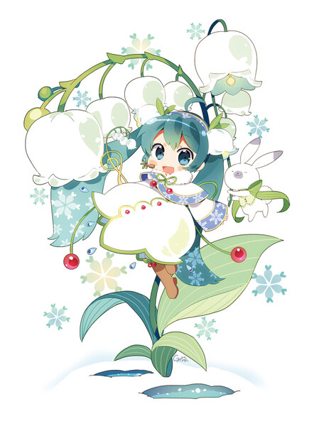 (pid=46490256)2015雪ミク[画师:猫鱼]/[初音未来 miku]/[vocaloid]