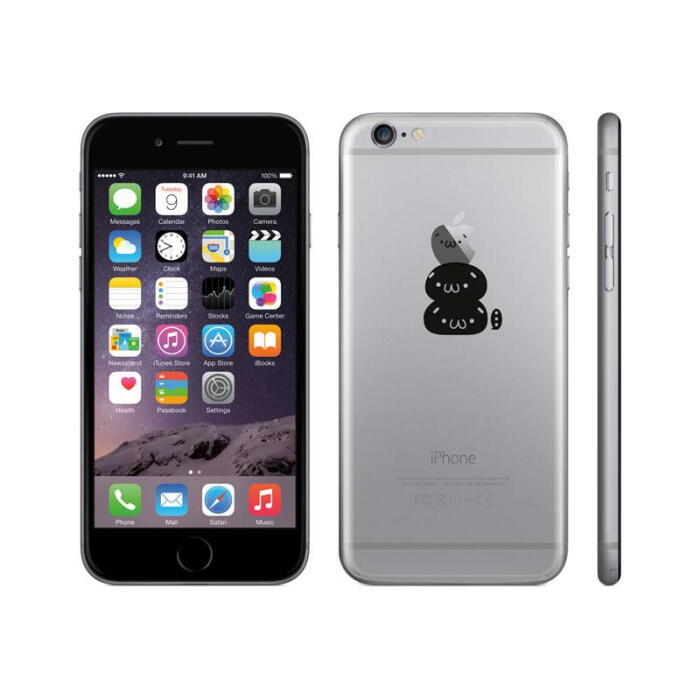 skinat 苹果iphone6手机贴纸 背面透明膜 4.7寸手机保护背贴膜