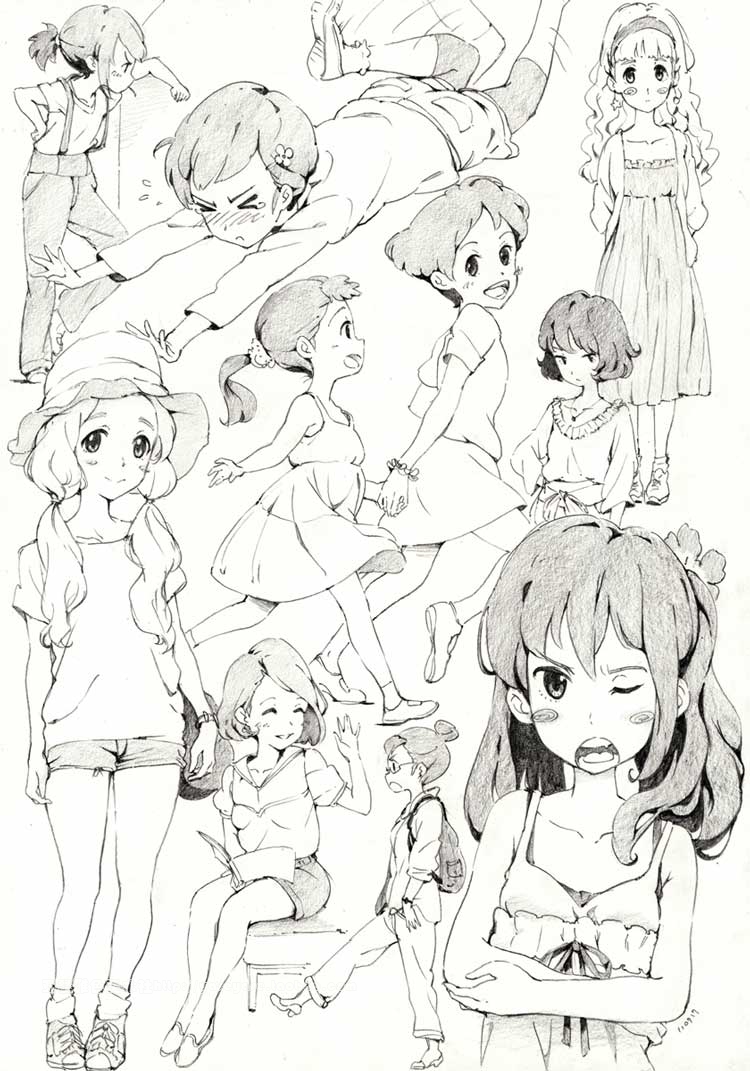 整合教学图集1-3全 人体 运动 打斗 姿势 手势 漫画素材 参考资料