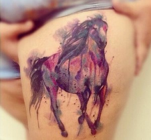 马纹身图案