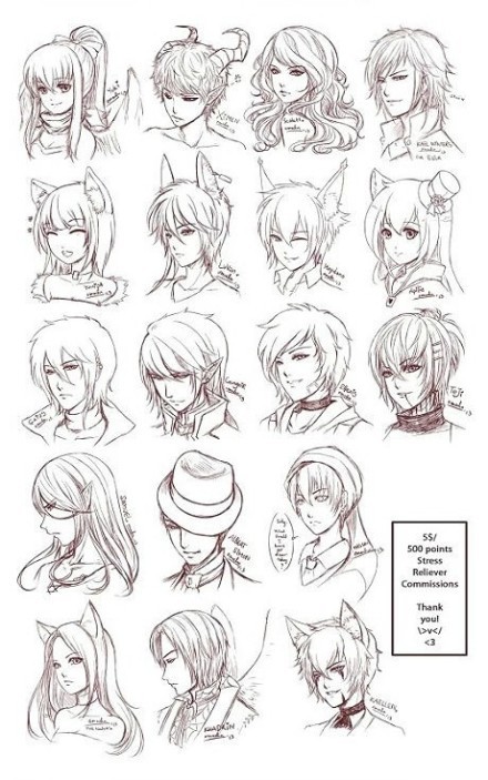 给大家分享百十款棒棒哒无水印手绘动漫人物…