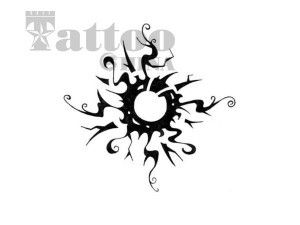 太阳纹身图案,太阳图腾纹身