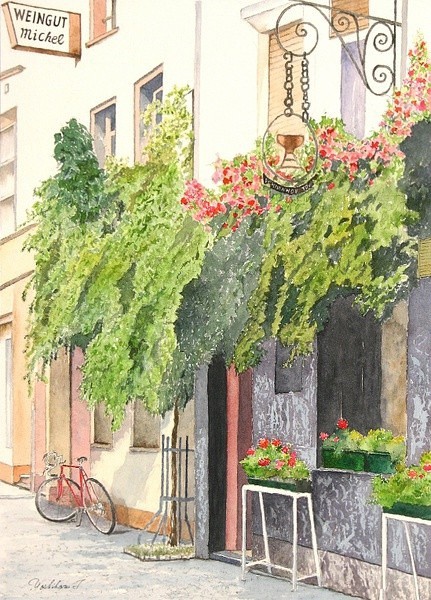 一组温馨的日系风格水彩画,来自日本水彩画家yoshiharu的作品,一起