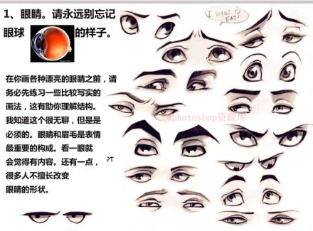 手绘参考~如何画出千变万化动漫的人物脸?…