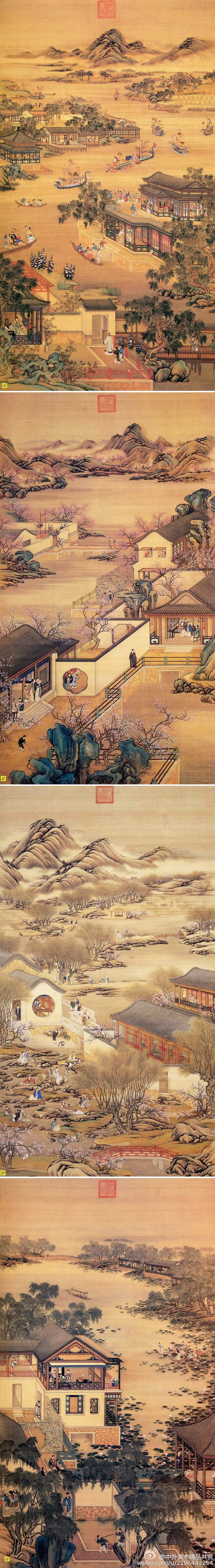 《十二月令图轴》——描画十二个月中民家之生活情景,并不完全依据
