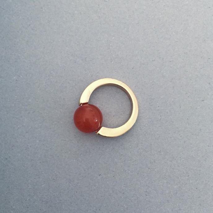 WBW Ring 一点红 16mm 适合瘦手