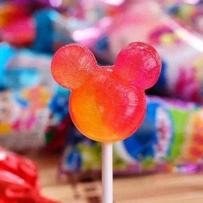 进口食品 日本糖果 迪士尼米奇头型棒棒糖10…