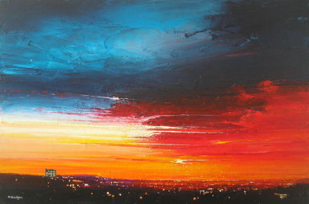 来自油画家mark h wilson的写意风光油画作品欣赏,《天空的颜色》