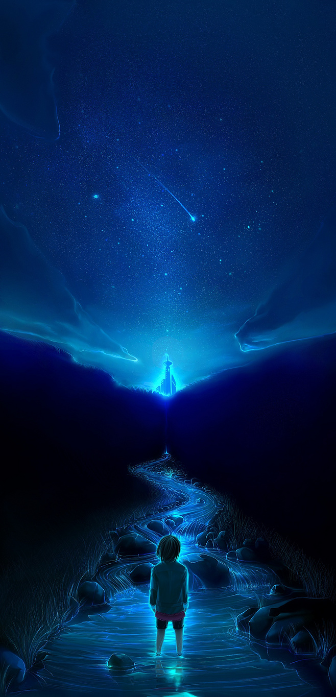 星空下的孤独#素材
