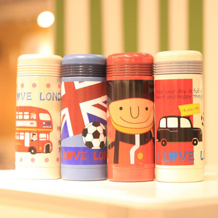 可爱英伦风创意不锈钢保温杯男士女士保温瓶…