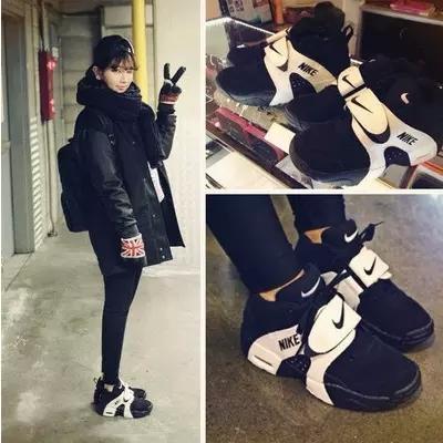 欧美代购nike air veer耐克情侣款 男女款黑白球鞋明星同款运动鞋