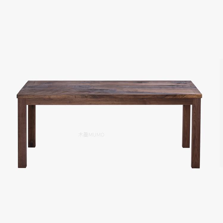 木墨mumo黑胡桃木 原木桌 全实木桌子书桌 餐桌 实木家具