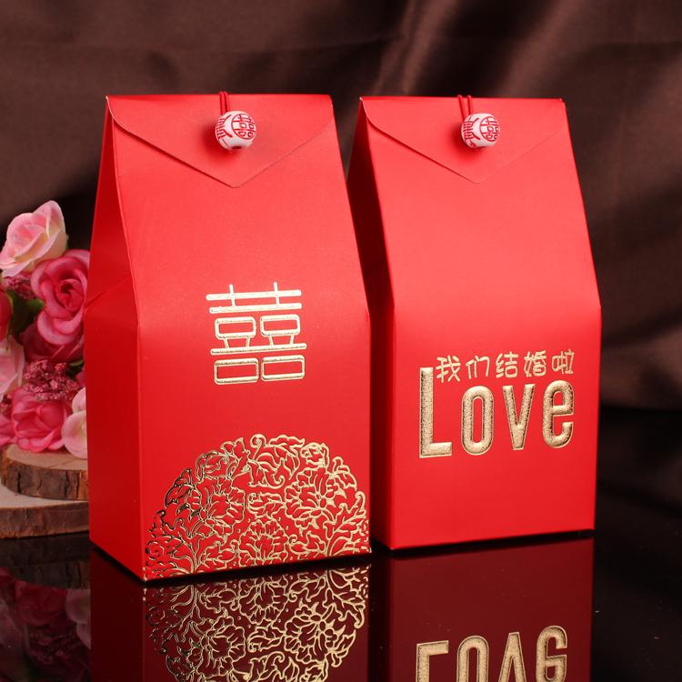 喜糖盒 结婚喜糖盒子 结婚庆用品喜糖包装纸盒 中式喜糖袋
