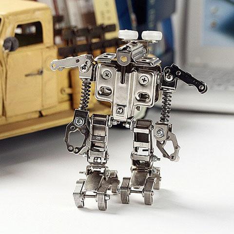 机械党全金属机器人diy创意组装套件可变形瓦力模型玩具男生礼物