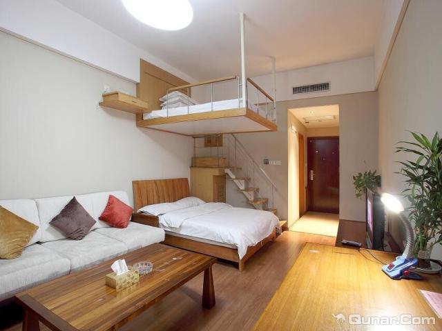 去呼呼杭州游子酒店式公寓湖景复式双床房