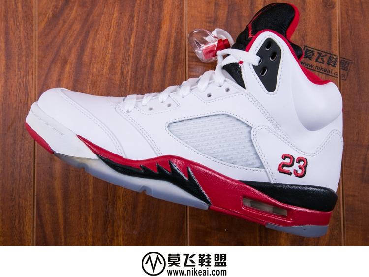 莫飞鞋盟nike air jordan v aj5火焰刺绣 136027120 篮球鞋