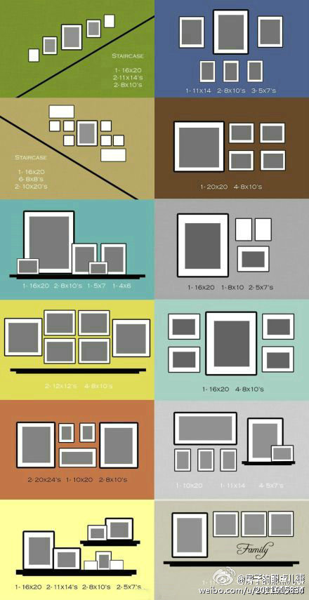 照片墙的设计和摆放,收了留着以后用