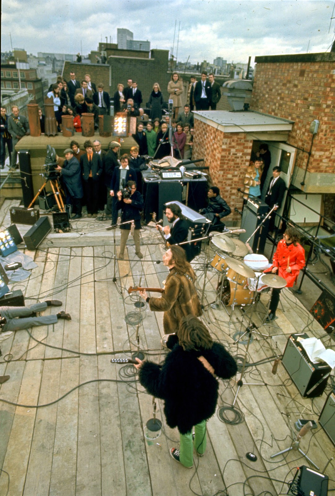 the beatles" rooftop concert in 1969 (3)