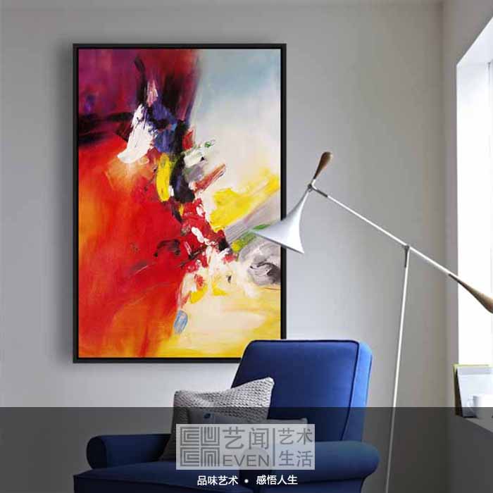 艺闻艺术 抽象油画 现代客厅手绘装饰画…  去看看