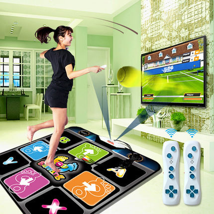 悦步体感插卡跳舞毯单人11MM加厚高清画面歌