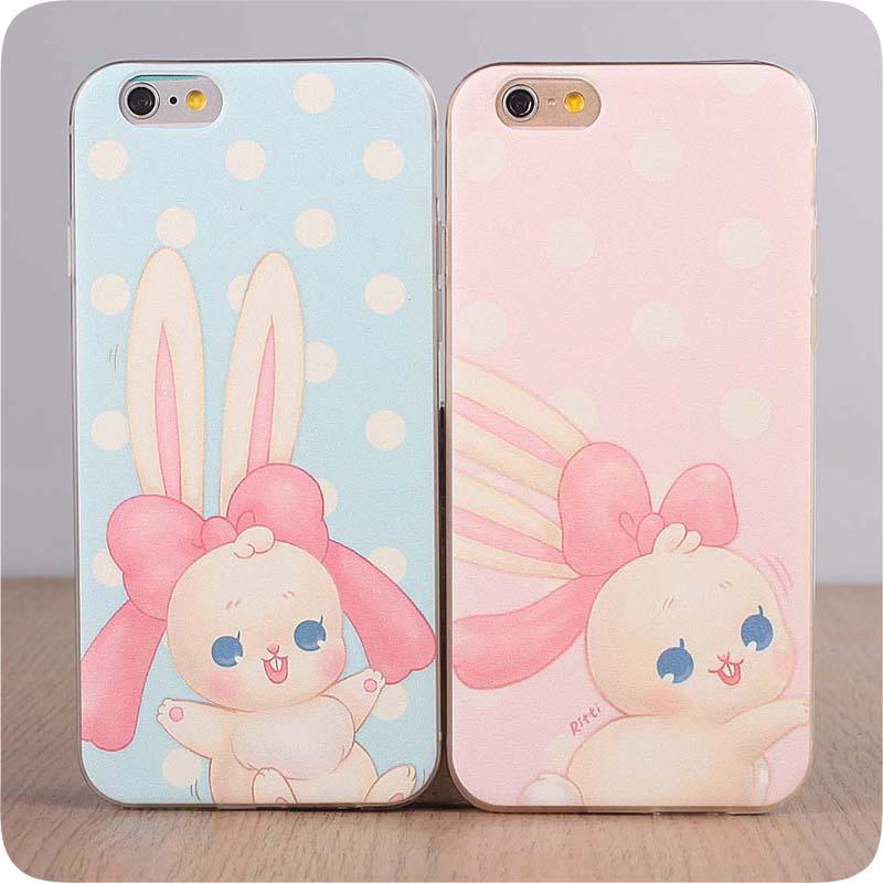 iphone6手机壳iphone5s外壳硅胶套软苹果plus可爱兔子5c最女