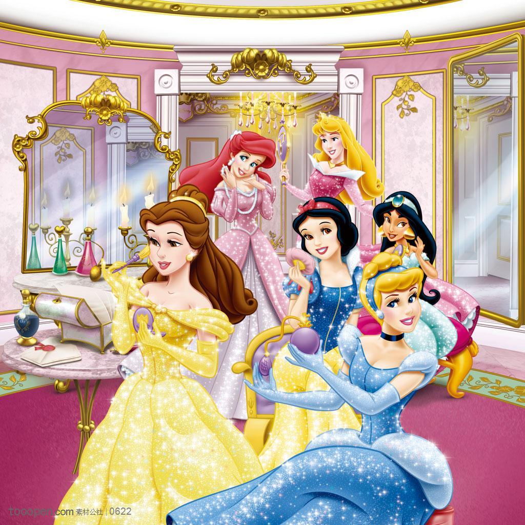 华丽的迪士尼动画里的公主们