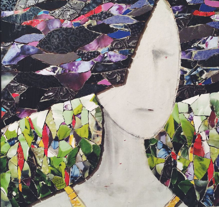 这幅画是艺术家alexey steshak做的第一个瓷砖肖像画,共花了5天才完成
