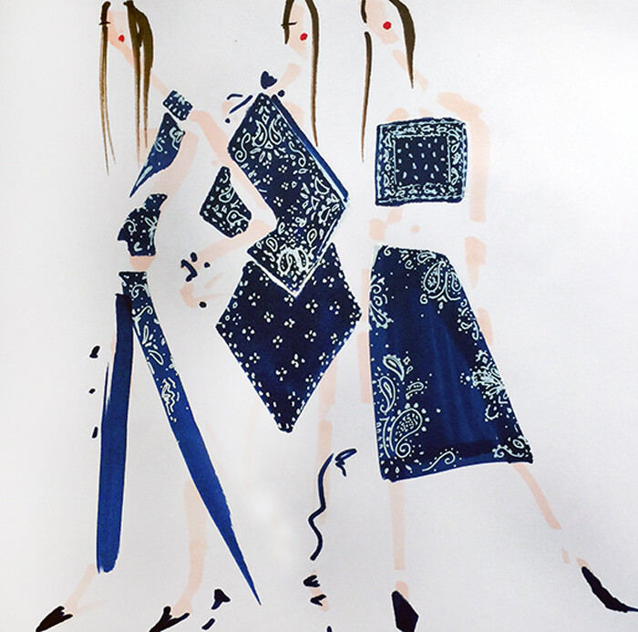 马克笔另类系列服装设计手绘效果图线稿绘画…