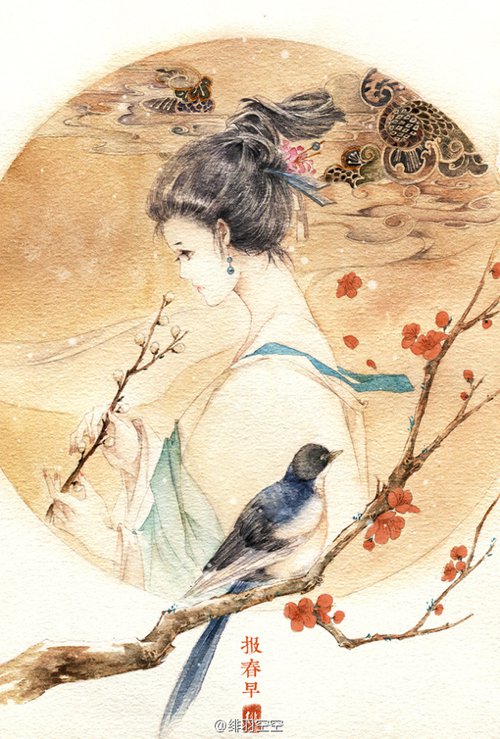 10张唯美系数爆表的古风插画图片