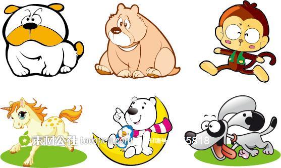 卡通动物图片   素材公社 tooopen.com