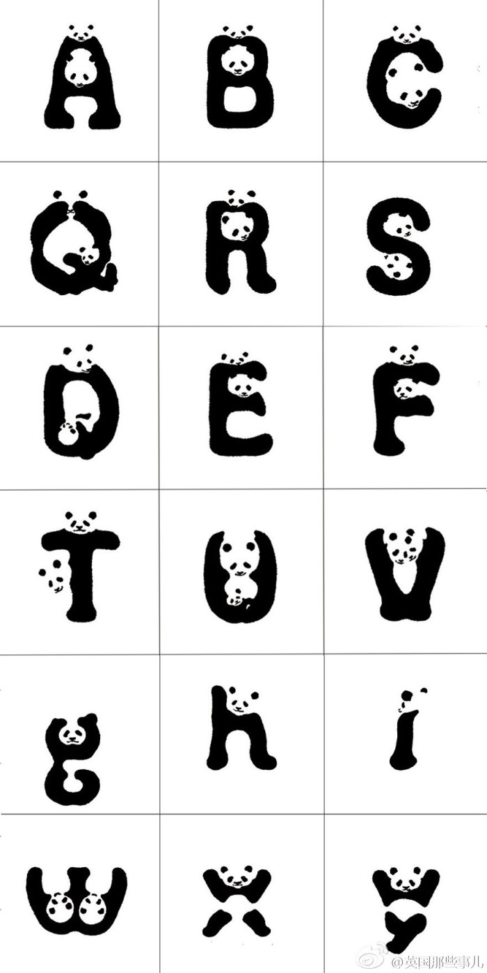 最近wwf世界自然基金会专门创造了这么一个 "熊猫体" .