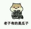 表情 仓鼠 抱瓜子 可爱 萌 表情包 聊天专用