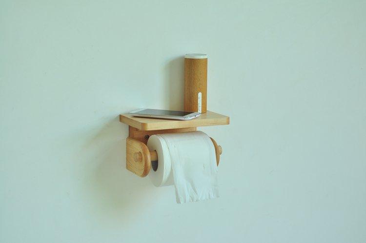 木质卷纸架实木厕纸架卫生间浴室纸巾盒手纸架实用好看耐用