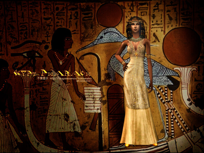 化妆首饰:化妆术在古埃及很发达,他们用孔…-堆